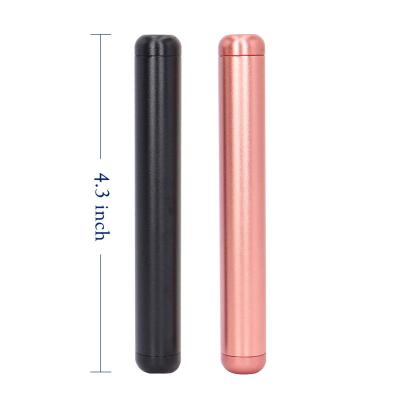 China Portable Single Metal Cigar Tube Packaging Travel Aluminum Tube for sale