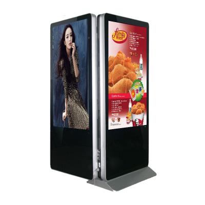 China Indoor Double Sided Slim Player Kiosk Six Advertising Video for sale