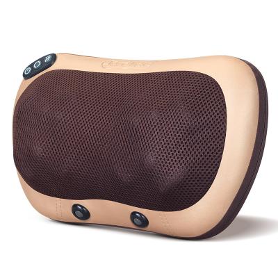 China Skin Types Jare 588-1G Neck Electric Shiatsu Back U Shaped Vibrating Home With Heat Relax Travel Sleep Lumbar Massage Pillow for sale