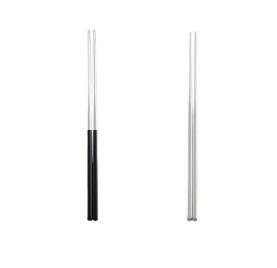 China Stainless Steel Non-Slip Chopsticks Cavity Chopsticks Viable Insulation Half Square (10 Pairs) for sale