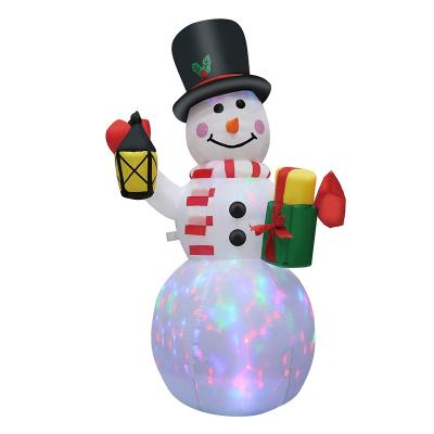 China Outdoor Hot Selling Inflatable Model With Lights Led 4ft Outdoor Snowman Garden Decoration Light Christmas Snowman Inflatable Model for sale