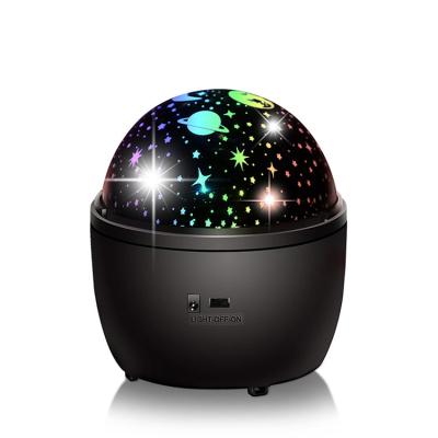 China Contemporary Led Starry Night Light 360 Rotating Projector 3D Lamp For Kids And Baby for sale