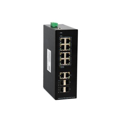 China Professionally Certified Industrial Network Switch 16 Port Poe Switch 4 Port 4 SFP 13W 56Gbps for sale