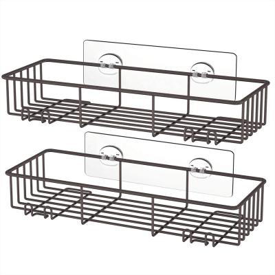 China Wall Mounted Type - 2 - Pack Shower Caddy , Metal Bathroom Rack for sale