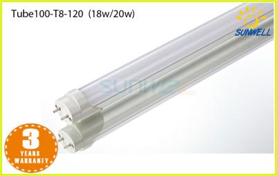 China High brightness 4 ft LED T8 Tube 1200mm 18w fluorescent tubes 100lm/w for sale