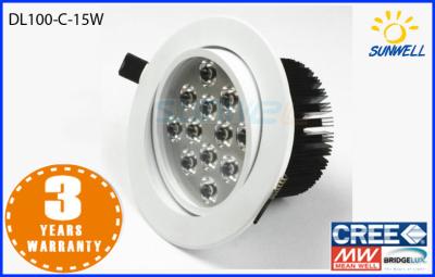 China 12v hoge Lumen Geleide Downlight 5.5 duim 15watt/aluminiumkabinet downlight Te koop