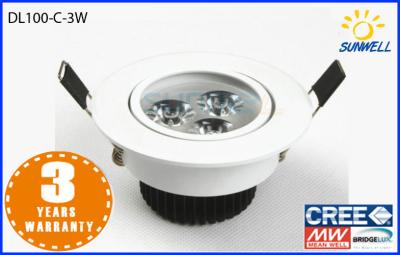 China Super brightness High Lumen Led Downlight dimmable 3w 3 inch white led downlight for sale