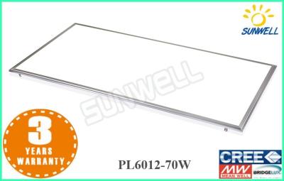 China Refresque a la pantalla plana llevada 6600lm blanca que enciende el milímetro de pared de 70w 600 x 1200 de luz del panel para los restaurantes en venta