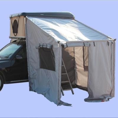 China 2.14X1.45cm 4x4 Off Road Car Roof HARD SHELL Top Tent with ANNEX ROOM Easy to Set Up for sale