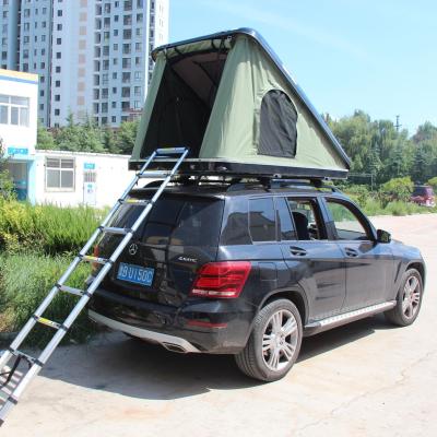 China Outdoor Sports Fiberglass Zelt Camouflage Car Roof Top Tent with Folding Design for sale