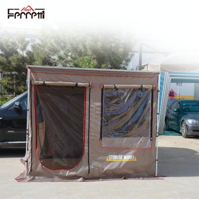 China Índice de impermeabilidad inferior 3000 mm Al aire libre 2,5 metros Toldo de viento para el lado del automóvil en venta