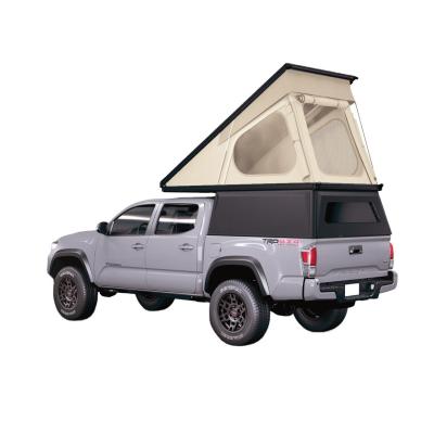 China Stof Canvas Outdoor Camping Wilde tent 2022 Hard Cover Pickup Truck Grotere dak top tent Te koop