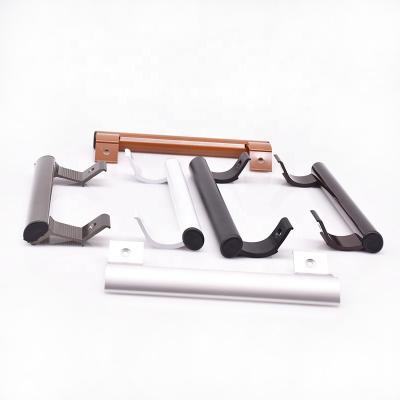 China Easy Installation Aluminum Lockable Casement Window Taper Anodizing Bronze Handles For Door for sale