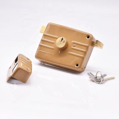 China Outdoor Southeast Asia Style Fingerprint Door Lock Sliver Smart Door Lock For Hotel for sale