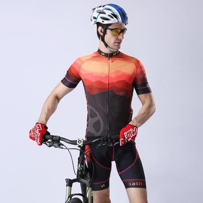 China SAIBIKE Breathable Cycling Suit Mtb Pro Cycling Jersey Men Bike Training Cycling Suit Wear Set Bike Clothes Shirt for sale