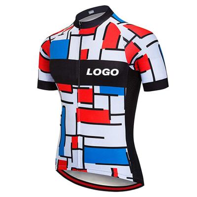 China Breathable Custom Cycling Cycling Jersey Men Summer Shorts Sleeve Cycling Jersey MTB Road Shirt Tops Breathable Bicycle Clothing for sale