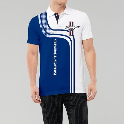 China Anti-Wrinkle Breathable 100% Polyester Quick Dry Sports Wear Factory Supply OEM All Over Print Mens Full Sublimation Polo T-Shirt With Logo for sale