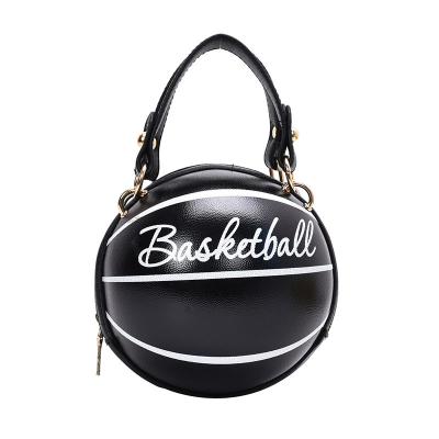 China Fashion Handbags For Women Purse Fashion Shoulder Bag Chain Handbag For Ladies Cross - Body Basketball Shape for sale