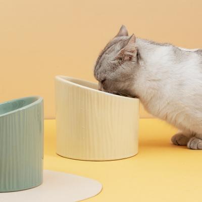 China Viable Wholesale Fashion Ceramic Pet Bowl Cat And Dog Pet Drinking Water Feeder for sale