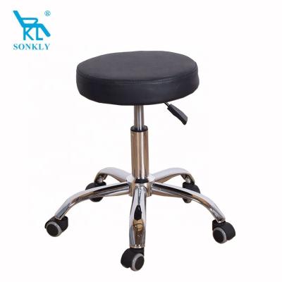 China Handsome appearance sonkly brand hydraulic rolling saddle folding massage stools bar stool with wheels for sale