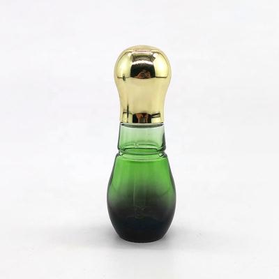 China Wholesale Perfect Printing Push Button 30ml Dropper Glass Bottle With Gold Silver Top for sale