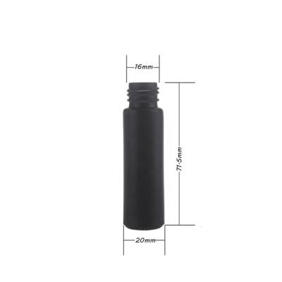 China Personal Care Small 5ml 10ml Mini Fine Mist Atomizer 2ml Spray Plastic Black Glass Bottle Wholesale for sale