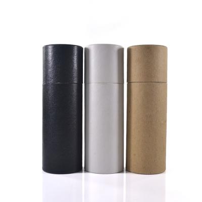 China Recyclable Creatrust Paperboard Container Lip Balm Packaging Biodegradable Air Freshener Recyclable Lift Kraft Paper Tube Pantone Gold Color for sale