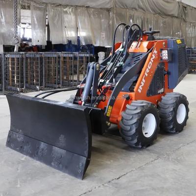 China 4x4 Wheel Drive YF380 Road Tyre Track Skid Steer Loader Mini Loader for Tough Terrain for sale