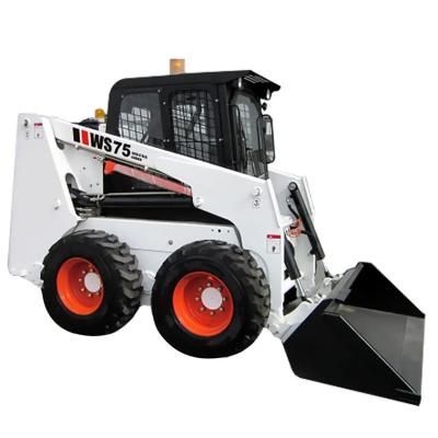 China 4x4 con tracción de ruedas Mini Skid Steer Loader CE EPA Certificado Accesorios Excavador en venta