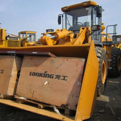 China Bucket Wheel Loader LONKING ZL50C 5 ton Front End Loader Hydraulische kracht 4 wielen Gebruikt Te koop