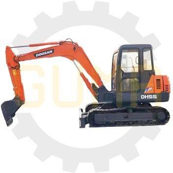 China Corea usó una mini excavadora Doosan DH55 con capacidad de 0.75m3 y 58kw de potencia en venta