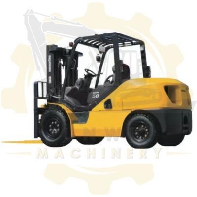 China FD50 5t Komatsu Forklift Japan ISUZU Engine Used Manual Hydraulic Lifting Pallet Truck for sale