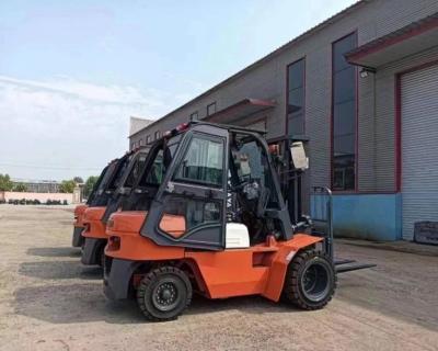 China FD50T 5Ton 3m 5m 6m 3 Stage Mast Cab Diesel Forklift Euro5/EPA for Manufacturing Plant for sale