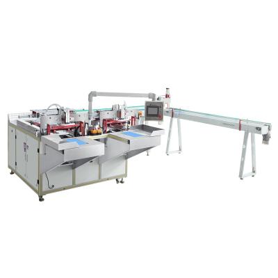 China Hotels Semi-automatic Facial Tissue Bundle Packing Machine Double Operation Platforms for sale