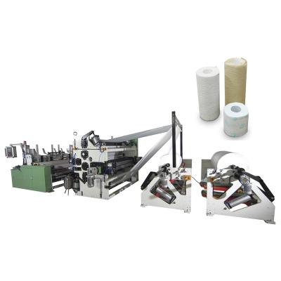 China Maxi JRT Factory Toilet Paper Tissue Kitchen Paper Towel Roll Making Production Line Embossing Laminating Rewinding Machine for sale