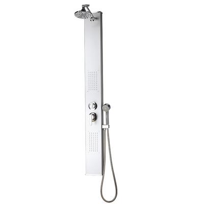 China Without Sliding Bar Bathroom Shower Panel Aluminum Alloy Shower Column Shower Tower Panel for sale