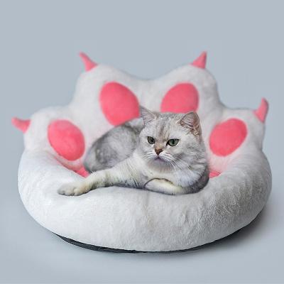 China New Cat Claw Pet Bed Creative Cute Breathable Cat House Three-Dimensional Shape Removable and Washable Dog Bed for sale