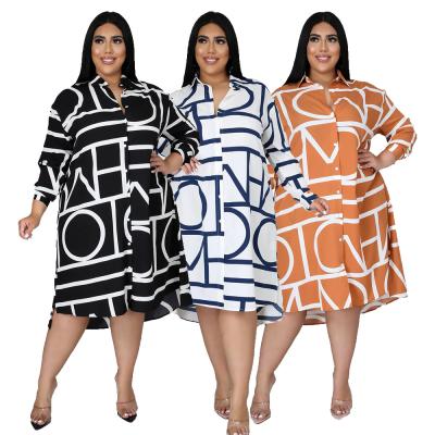 China Anti-Wrinkle Summer Dress Plus Fat Lady Loose Color Matching Irregular Long Shirt Dress For Women for sale