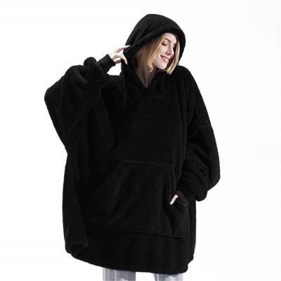 China Couples Anti-wrinkle autumn and winter comfortable and loose double-sided hoodie warm thick cashmere wear for sale