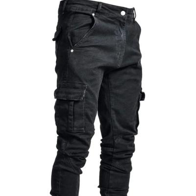 China New Factory Fashion QUICK DRY Waist Casual Side Pockets Slim Denim Washed Regular Mens Fit Jeans for sale