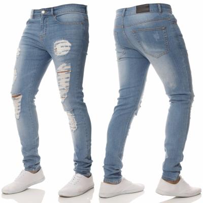 China Color Fade Proof Stylish Casual Men's Jeans Personality Slim Jeans Handsome Soft Pants for sale