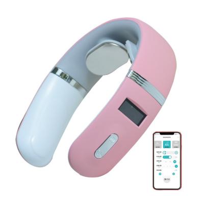 China Eletric With App Control Heating Function EMS Ten Tissue Low Frequency Deep Neck Massage for sale