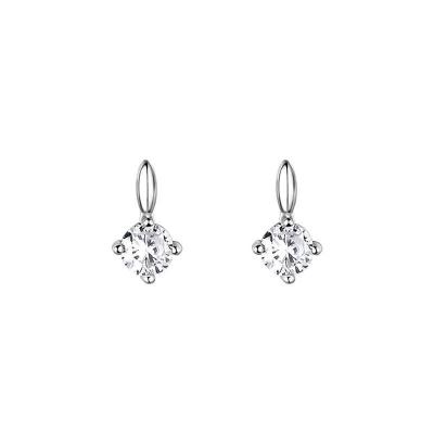 China INS TRENDY 925 Sterling Silver High Sense Of Simple Exquisite Small Diamond Earrings Of Daily Earrings for sale