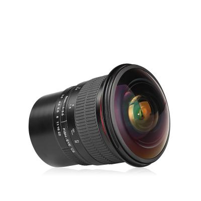 China Fish Eye Effect Photo Taking Meike 8mm F3.5 Camera Lens Wide Angle Fisheye Camera Lens For Olympus Panasonic Mirrorless Camera for sale