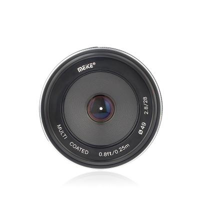 China Meike Manual Focus Lens 28mm f2.8 Fixed Manual Focus Lens For Mirrorless Camera Panasonic Lumix Olympus Series Cameras for sale