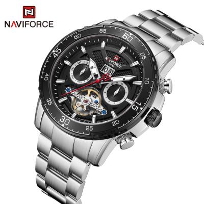 China New SB Auto Date NAVIFORCE S1001 Mechanical Watches For Men 10ATM Waterproof With Full 304 Stainless Steel Band Date Wristwatch for sale