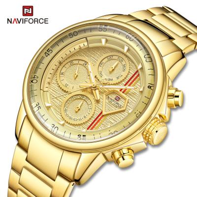 China GG Brand Luxury Men's Automatic Date NAVIFORCE 9184 Watch Relogio Masculino Steel Waterproof Male Sport Clock Military Men's Wristwatch for sale