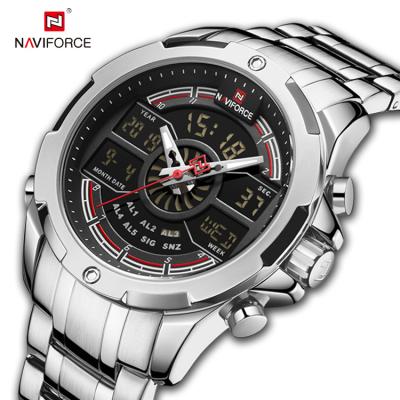 China SB Auto Date NAVIFORCE 9170 Luxury Fashion Men Watches Analog-Digital Dual Display Sports Wristwatch Navi Force for sale