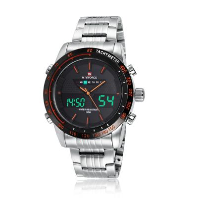 China NAVIFORCE 9024 SBO Dual Date Automatic Waterproof Sports Analog Men's Digital Watch for sale