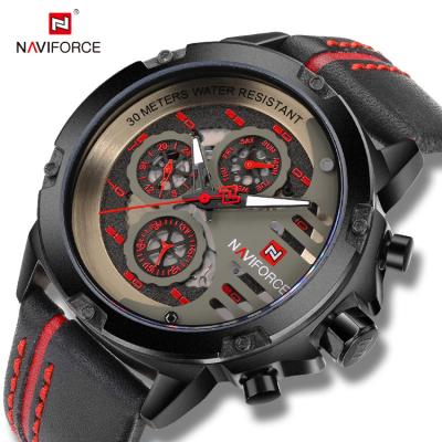 China 2019 hot sale brand automatic quartz waterproof multifunctional watch for men's watches in NAVIFORCE 9110 wristwatch for sale